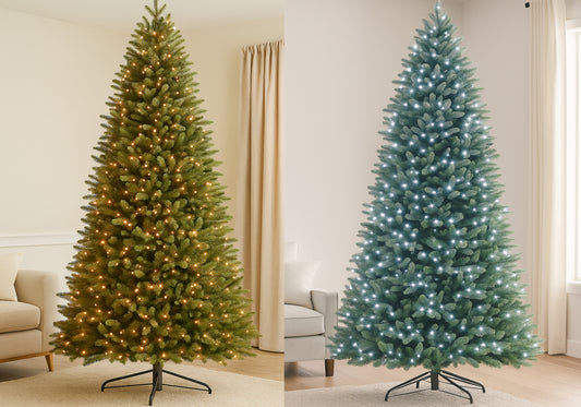 Luxury Pre-lit Christmas Tree with dual Chip technology - Warm white/Ice white