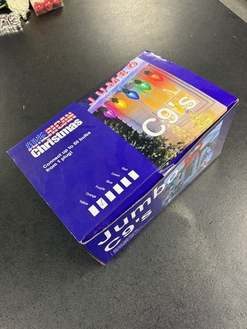 BLUE Jumbo C9 lights -connectable