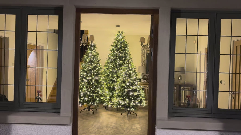 Luxury Pre-lit Christmas Tree with dual Chip technology - Warm white/Ice white